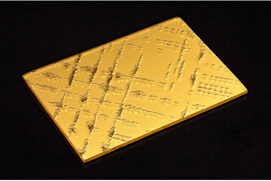 24K Gold Metallbeschichtung auf Glas - SEEN AG