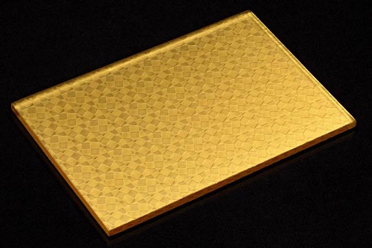 24K Gold Metallbeschichtung auf Glas - SEEN AG