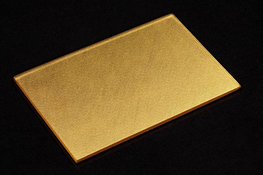 24K Gold Metallbeschichtung auf Glas - SEEN AG