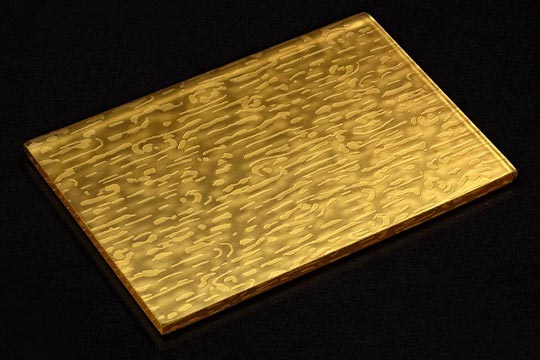 24K Gold Metallbeschichtung auf Glas - SEEN AG