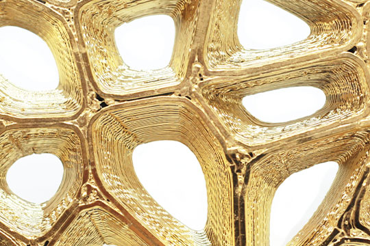 3D Druck mit 24K Gold Beschichtung