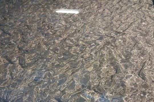 Acrylglas mit metallischen Einlagen